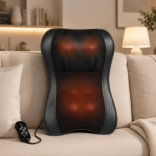 NexaKnead™ Heated Shiatsu Neck & Back Massage Cushion