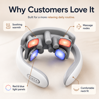 NexaPulse™ Neck Massager With Heat & Pulse Stimulation