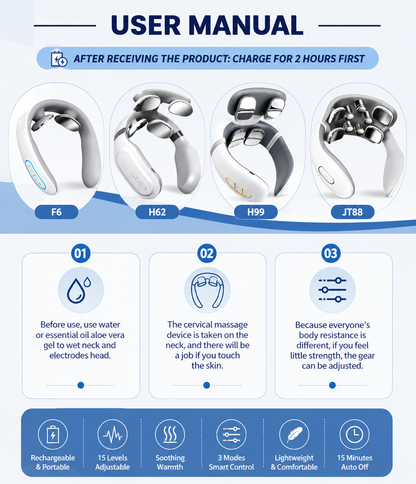 NexaPulse™ Neck Massager With Heat & Pulse Stimulation