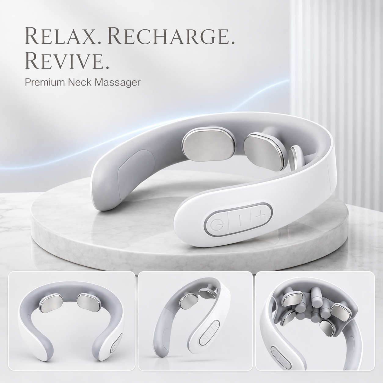 NexaPulse™ Neck Massager With Heat & Pulse Stimulation